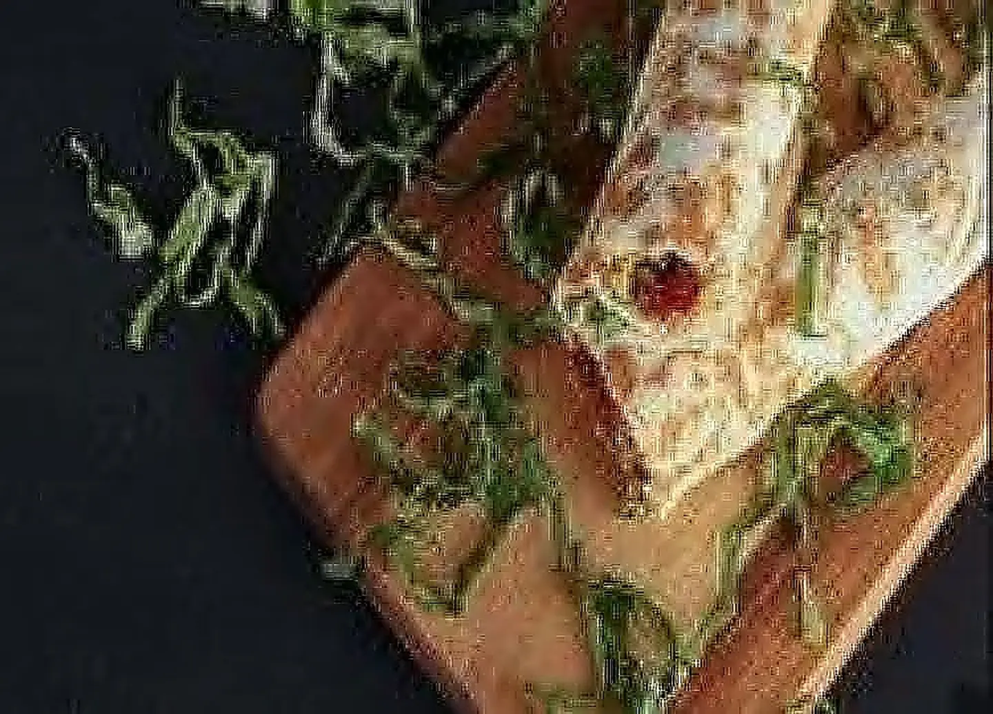 شطيرة لحم باللبنة