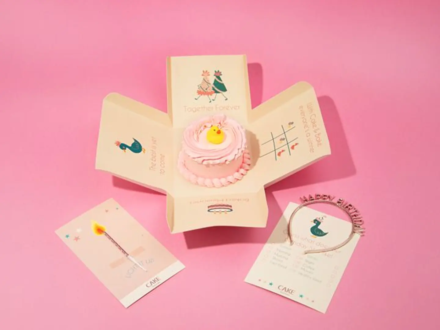 Pink Duck Cake