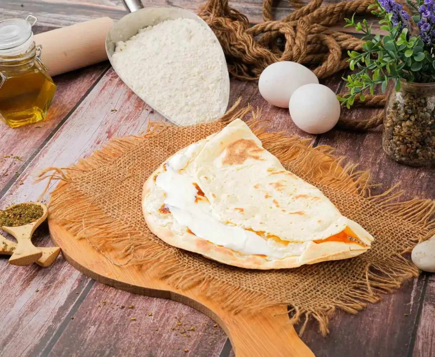 فطيرة جبنة سائل
