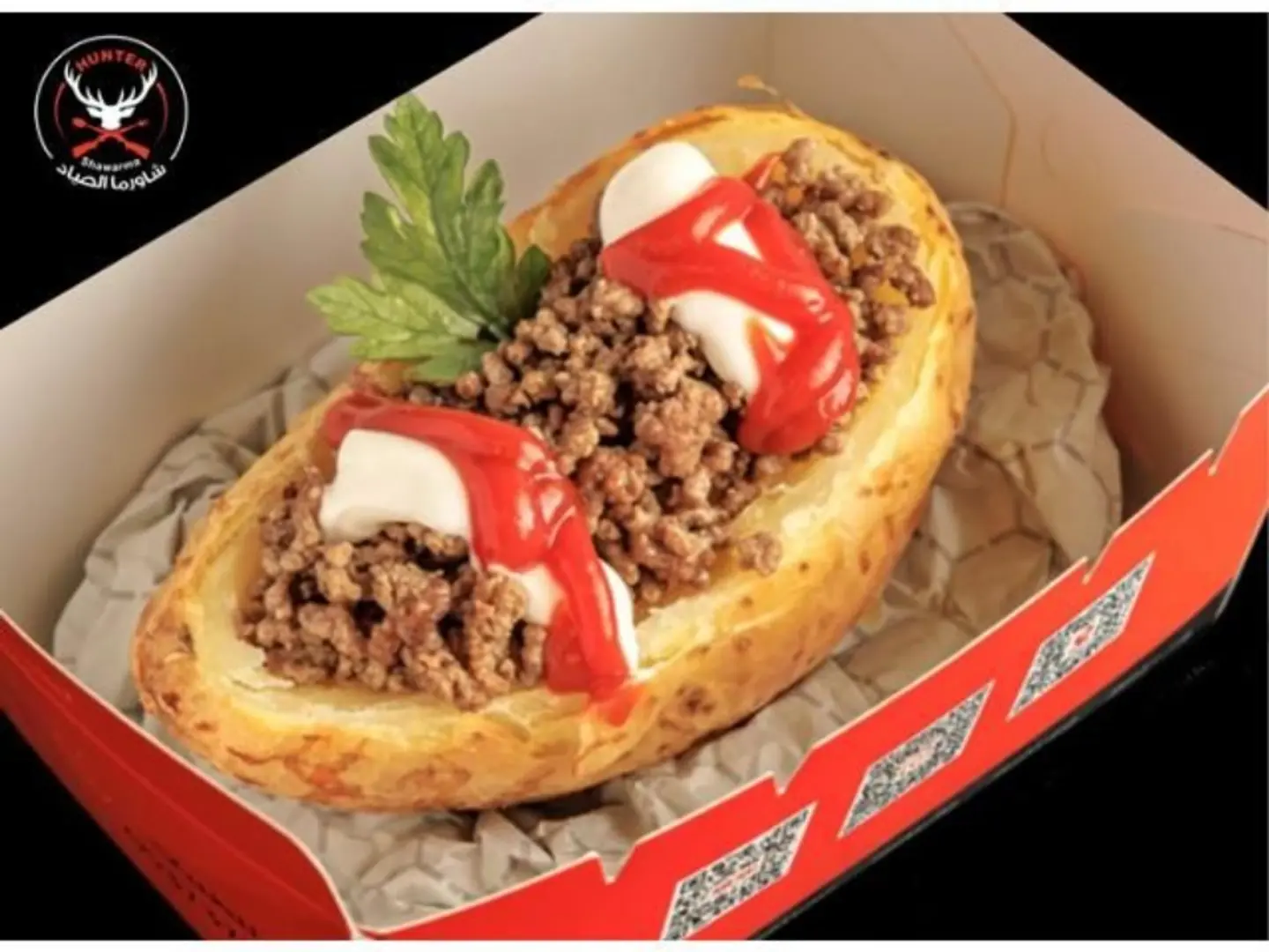 Grilled Al Sayyad Potato Stuffed With Beef Shawarma