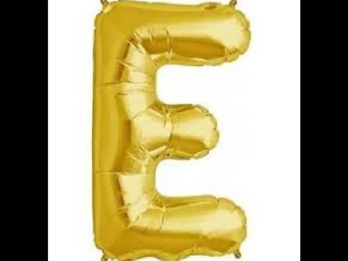 حرف E ذهبي