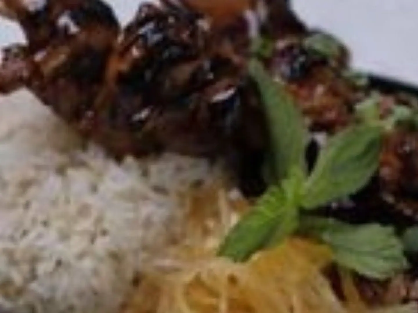 Chicken Bbq Skewer Rice Bowl
