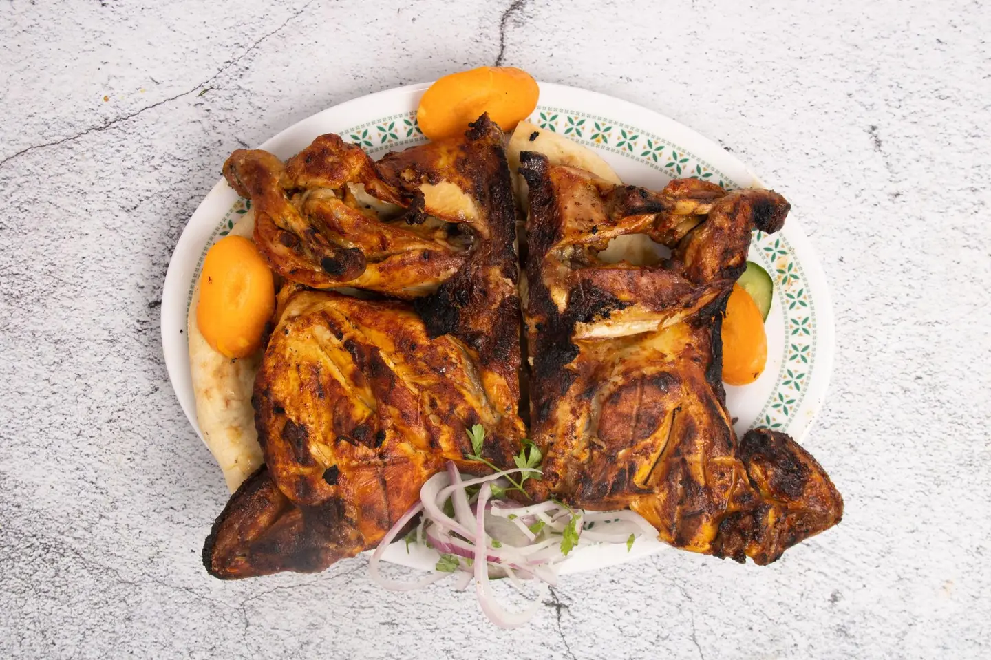 Whole Charcoal Grilled Chicken Without Rice