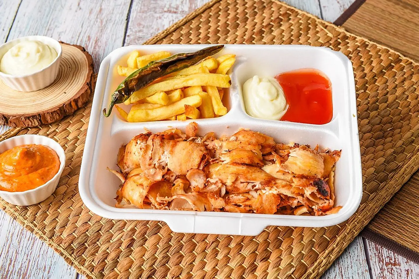 صحن شاورما دجاج