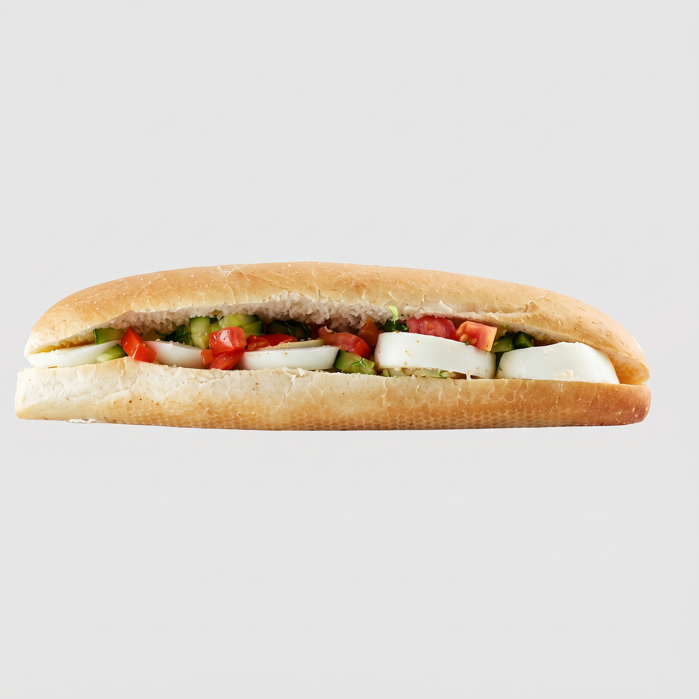 Boiled Egg Cheese And Tomato Sandwich