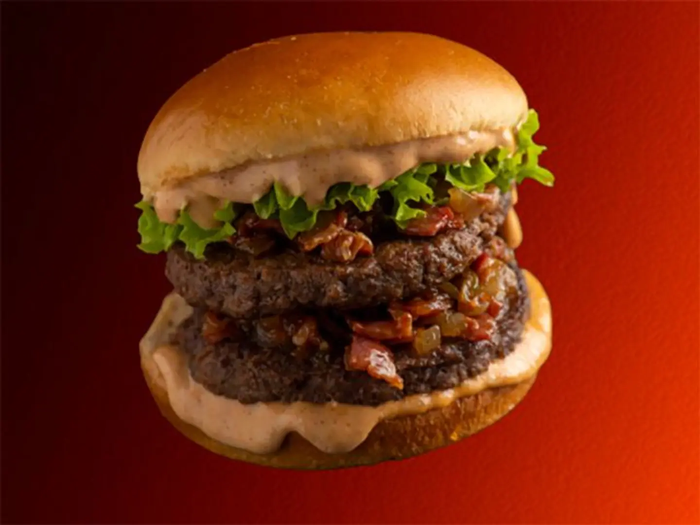 Mixed Beef And Bacon Double Burger