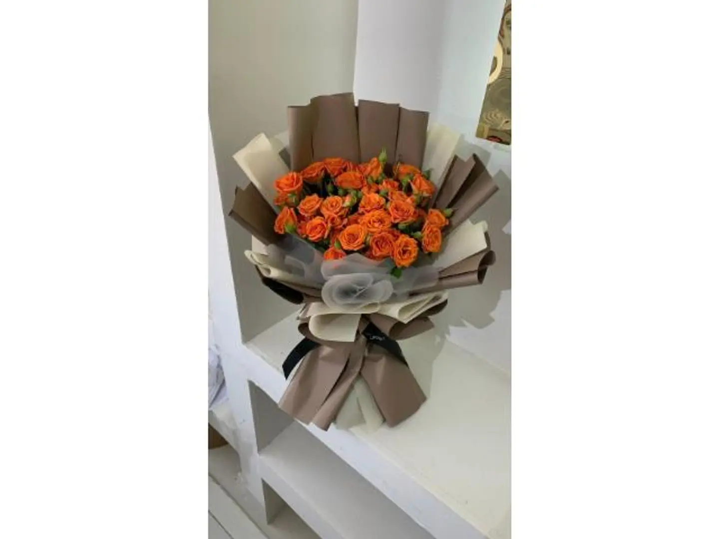Orange Baby Rose Bouquet 2