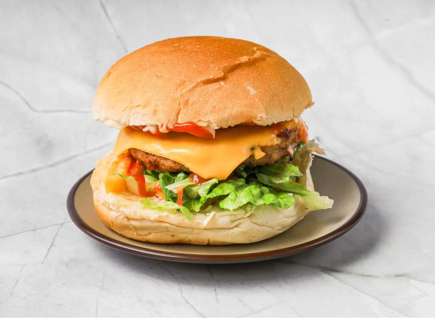 وجبة برجر دجاج