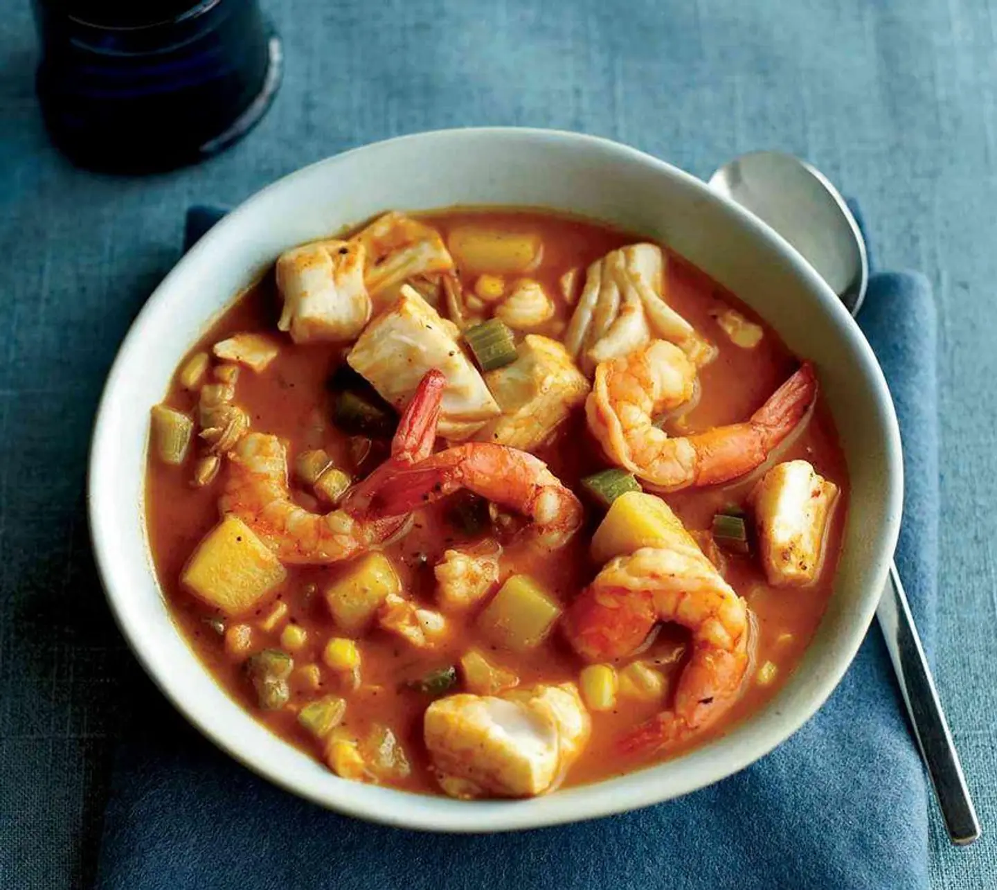 Red Mixed Seafood Soup