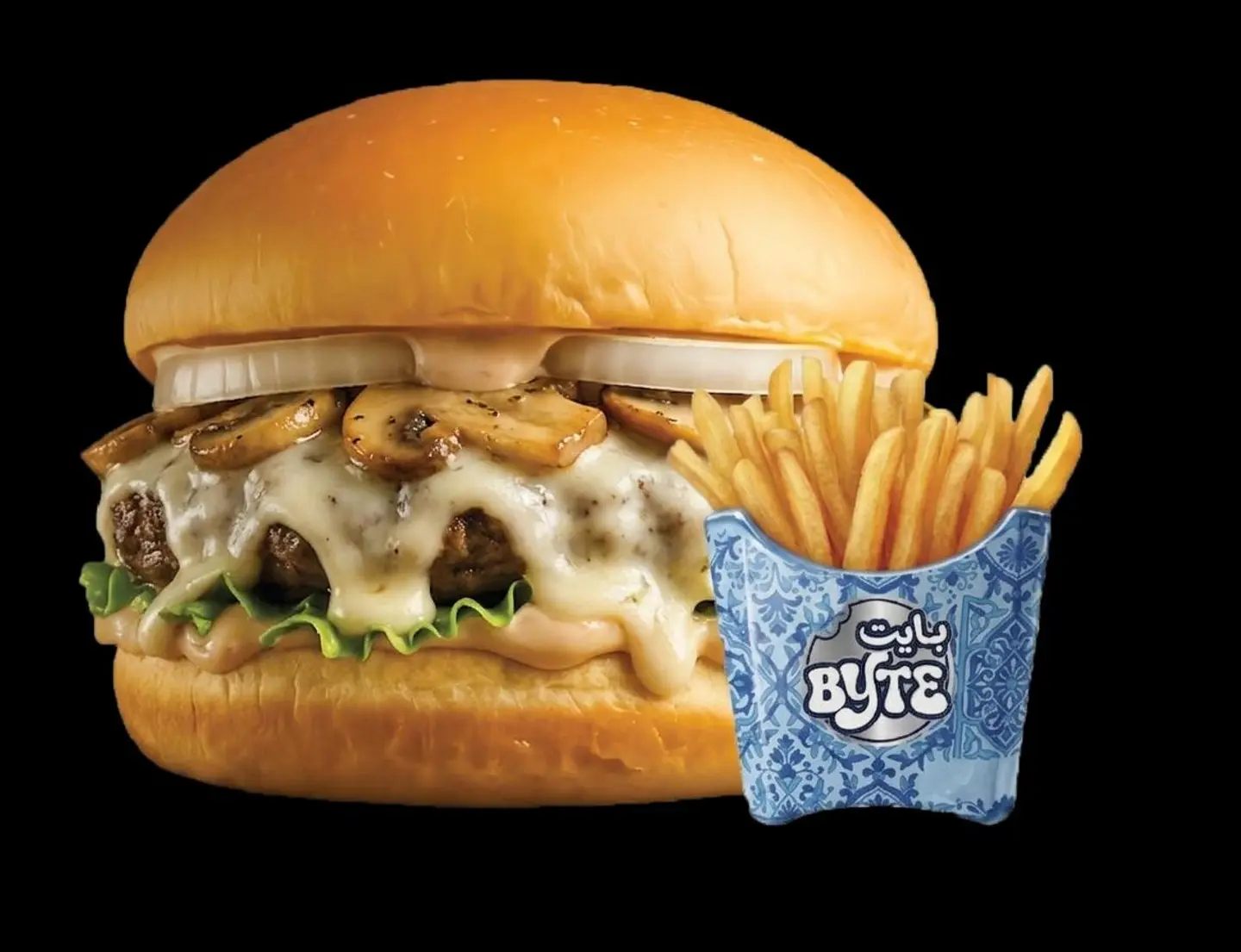 Mushroom Cheese Burger