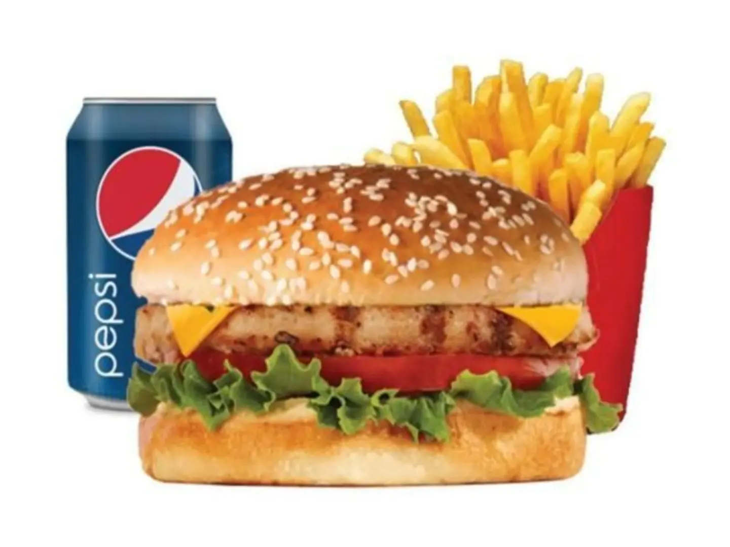 وجبة برجر دجاج