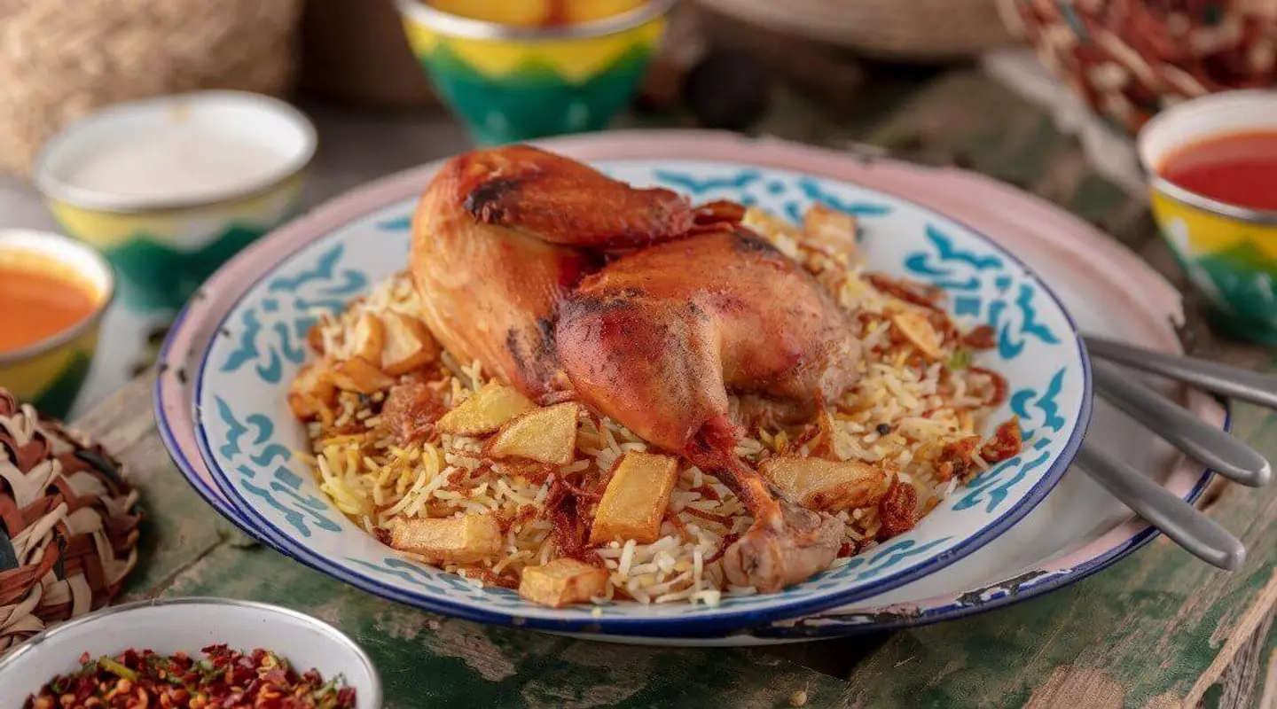 مشخول دجاج نص حبة