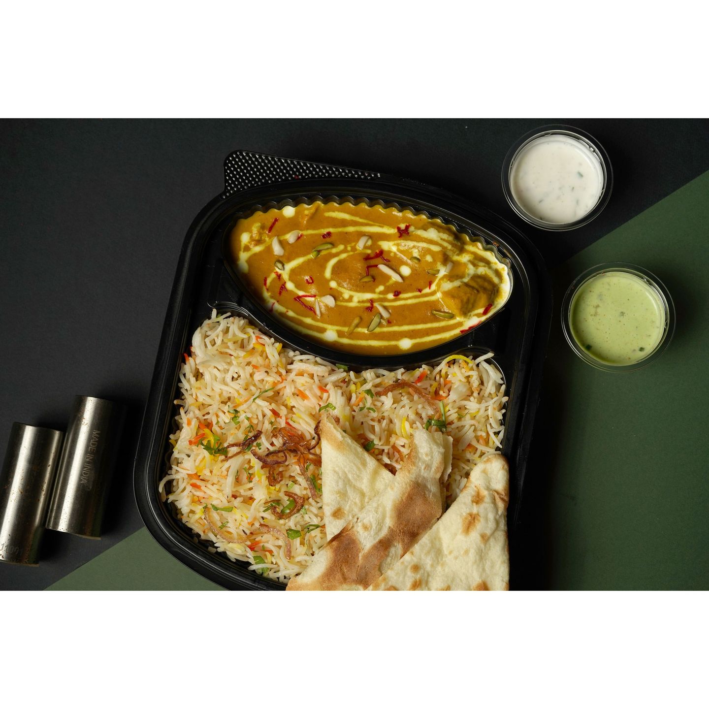 Saffron Chicken Korma With Rice Meal