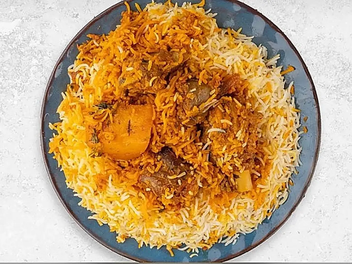 نص حبه زربيان مع نص دجاجه