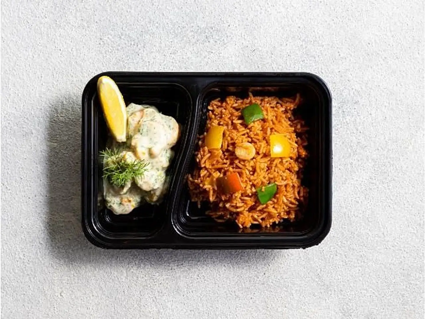 روبيان بصلصه الشبت و الريحان