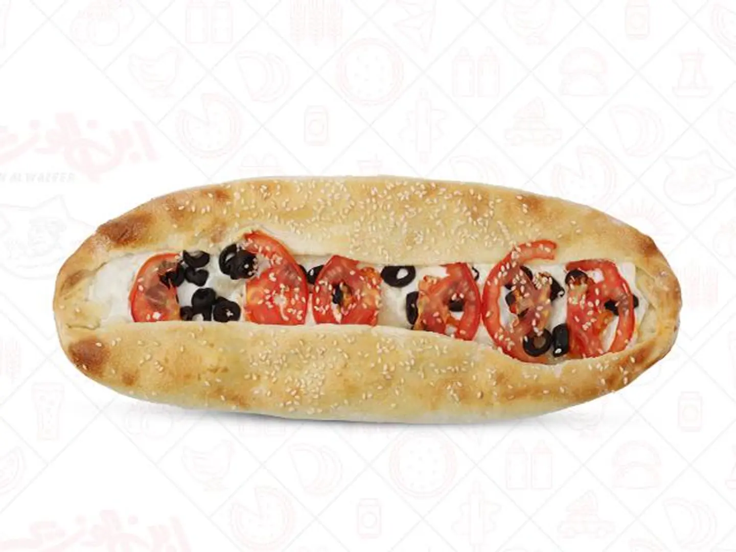 لبنة زيتون وطماطم