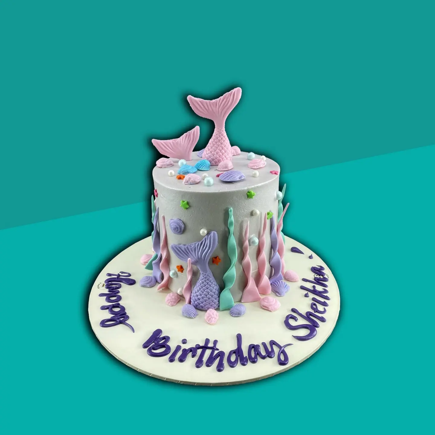 Mermaid Grey Cake