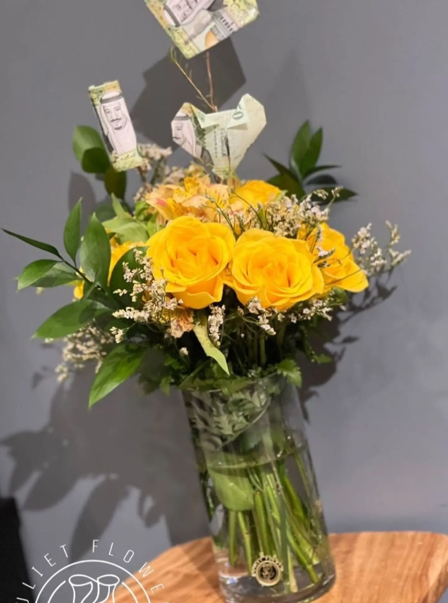 Yellow Rose Vase