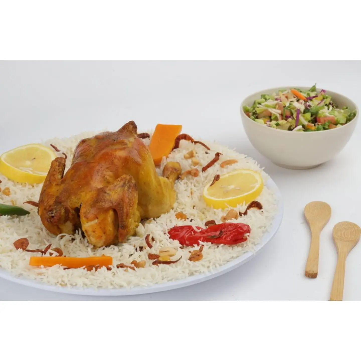 نص حبة دجاج مثلوثة