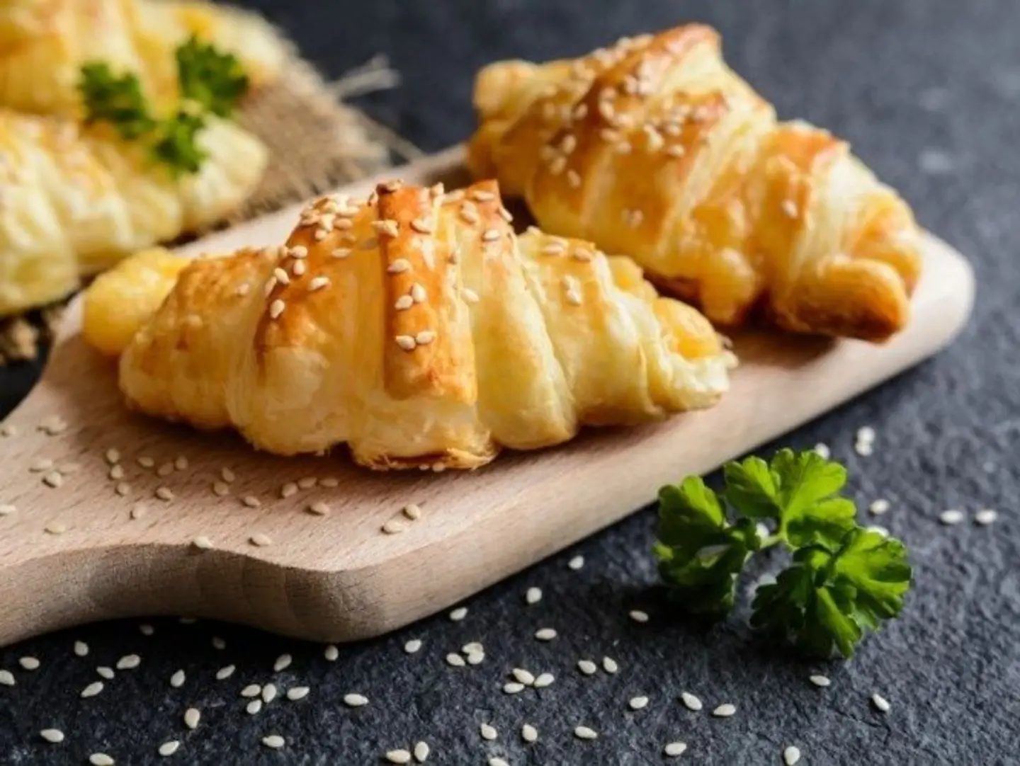 Croissant With Yellow Cheese