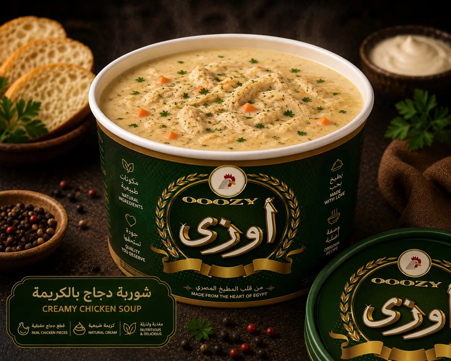 شوربة كريمة الدجاج