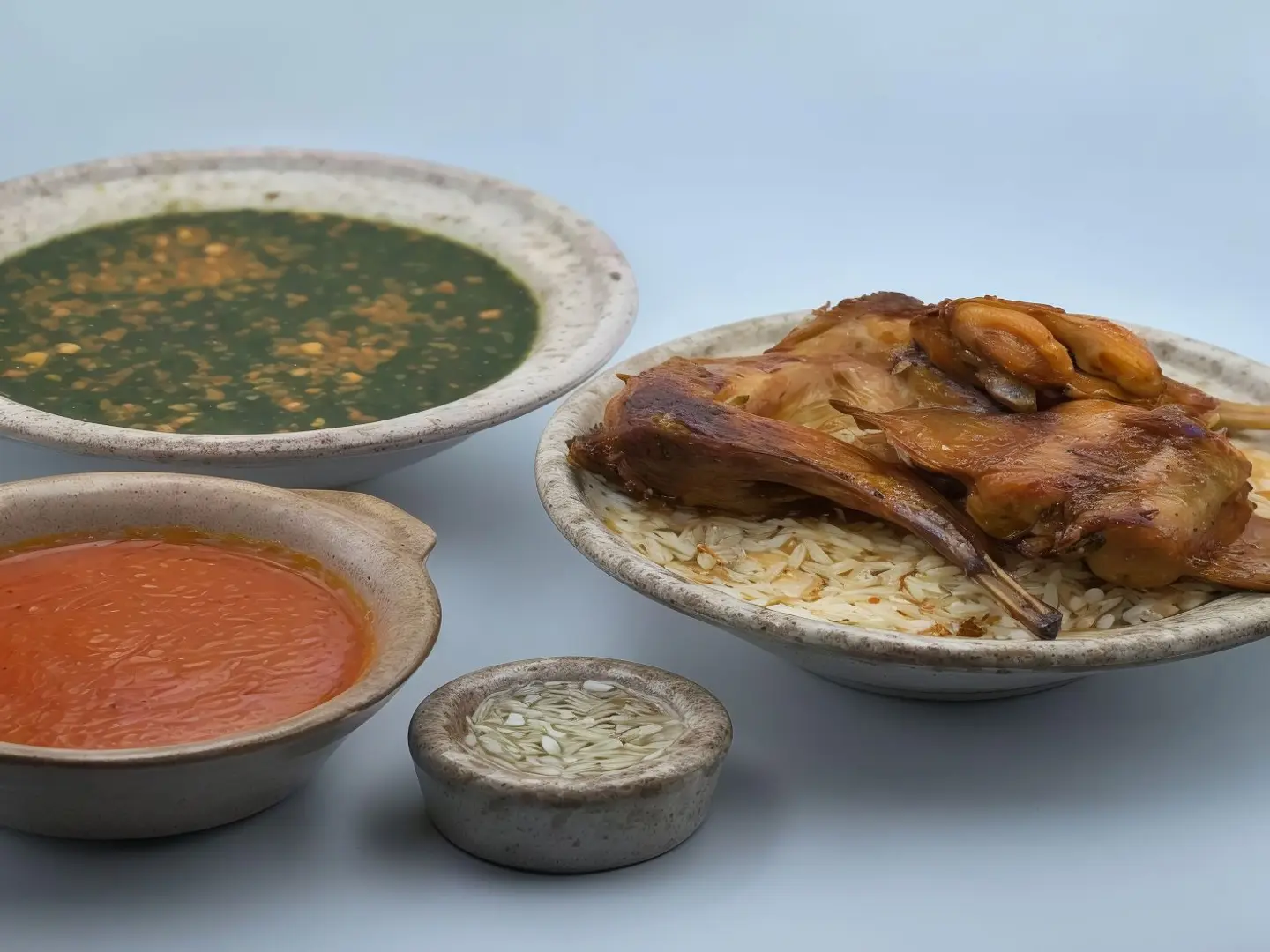 ملوخية تقدم مع الارانب