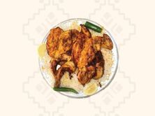 دجاجة على الفحم مع الأرز