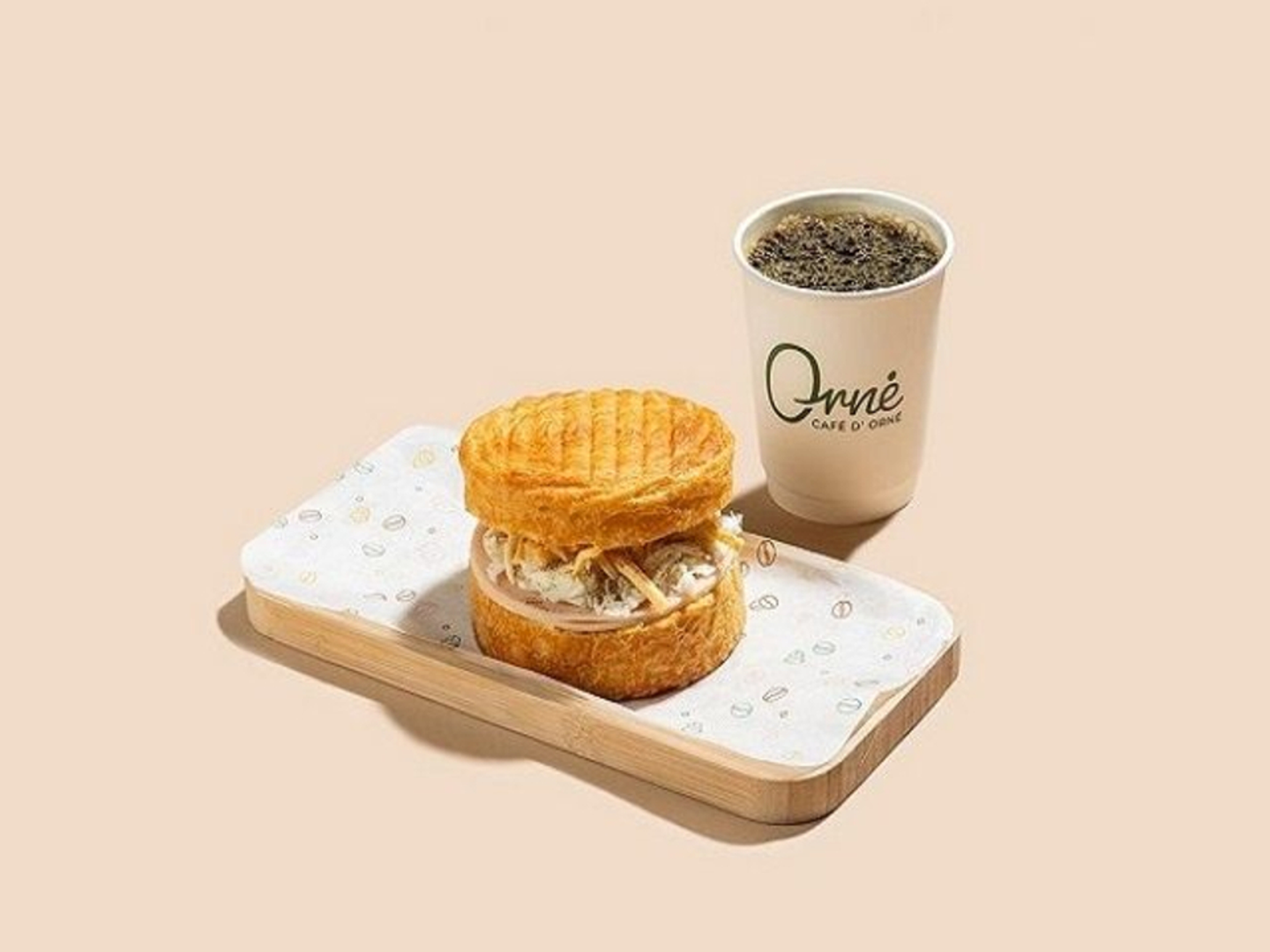 Turkey Croissant With Coffee Day