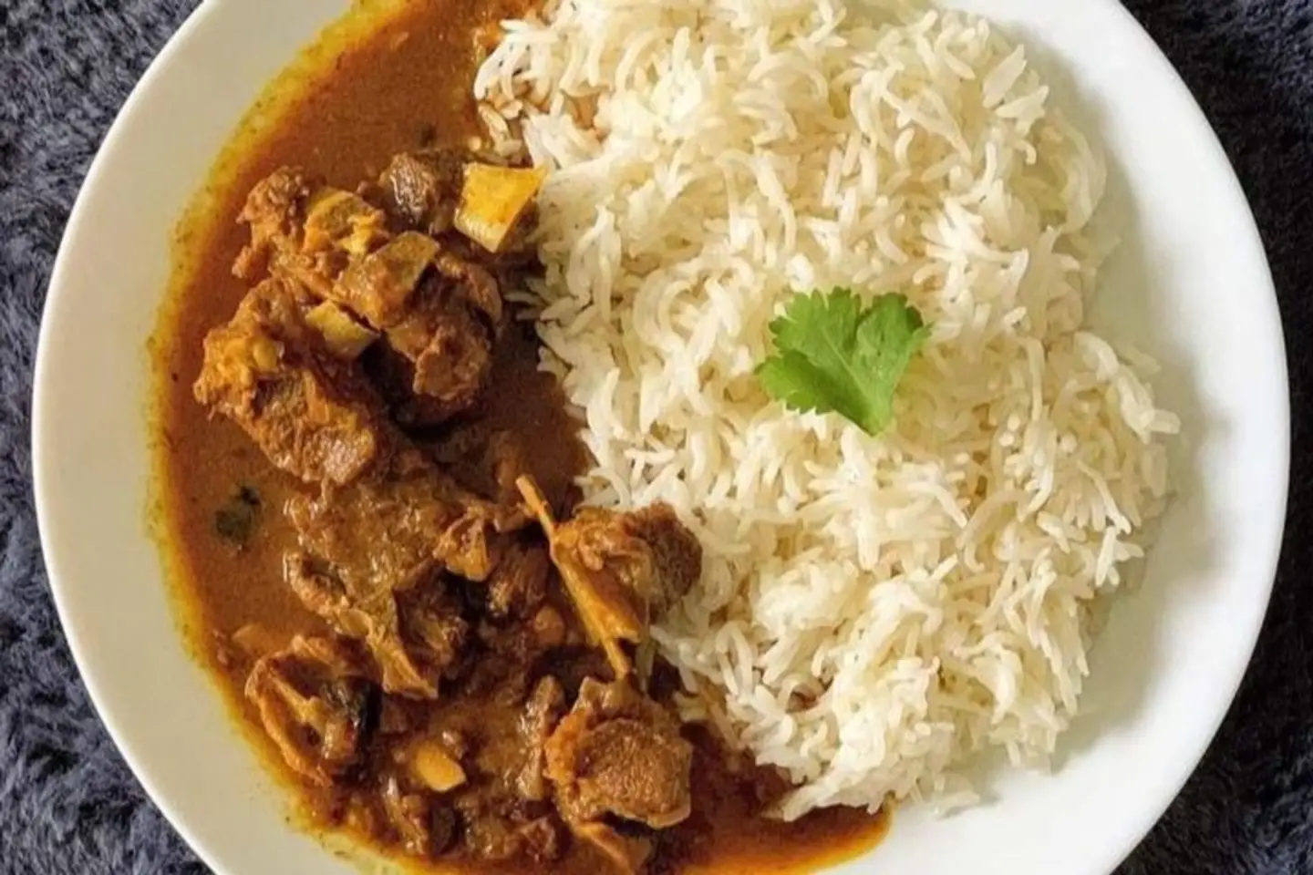 Rice With Mutton Gravy