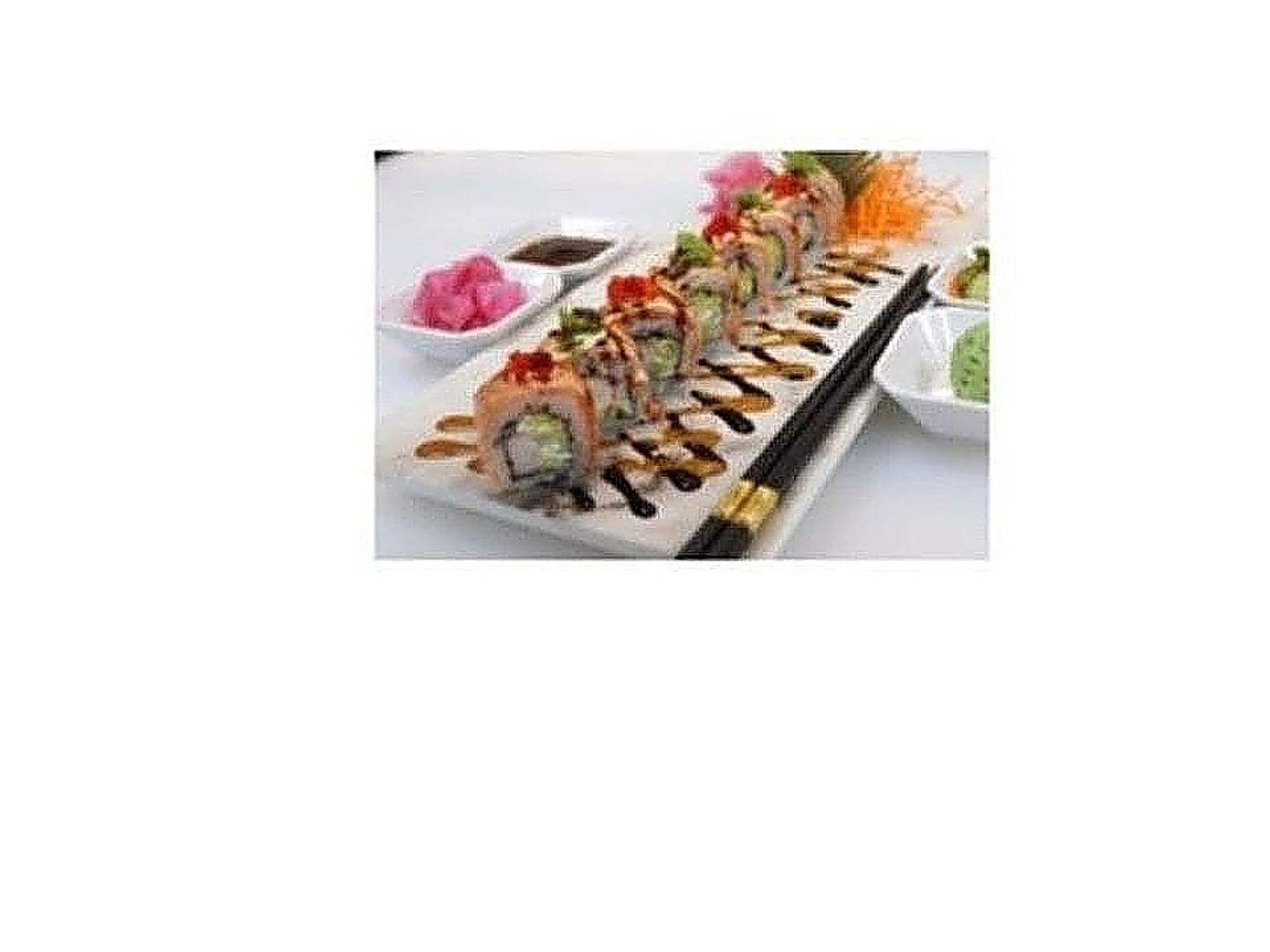 Salmon Torched With Crabstick Roll