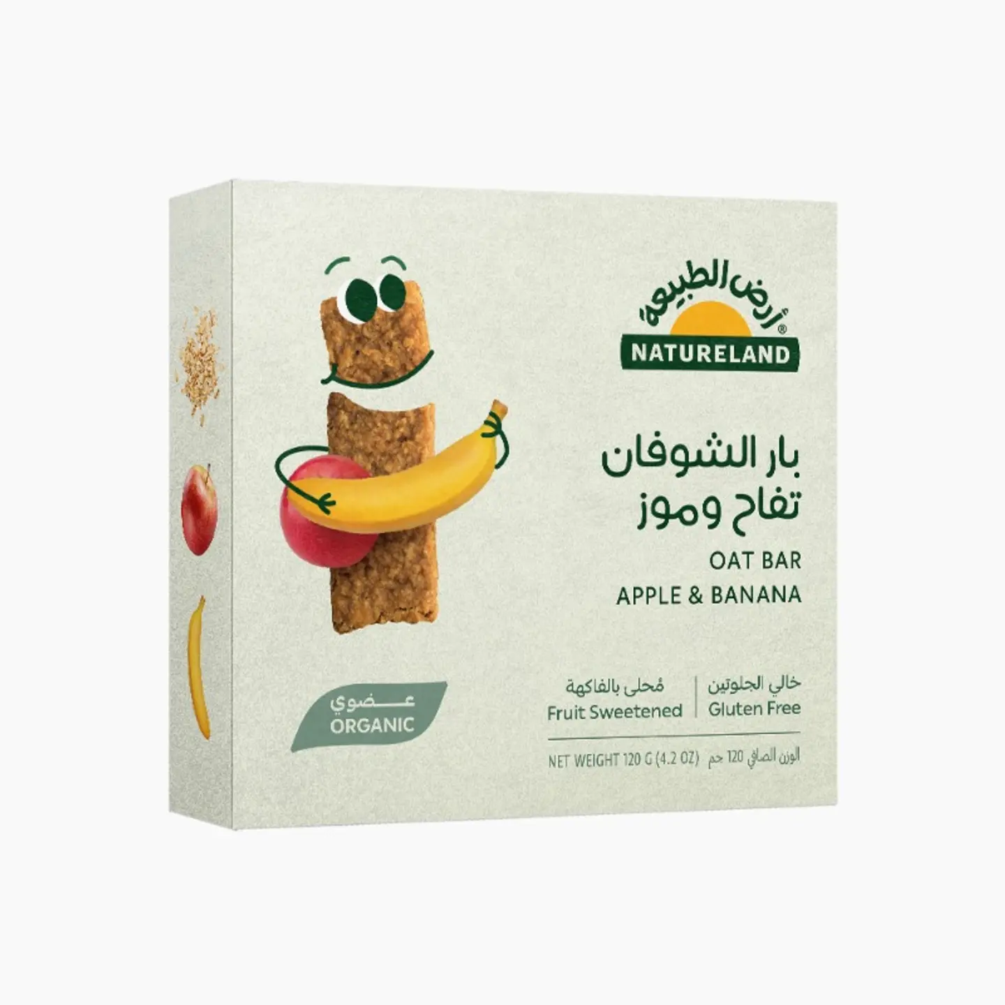 بار الشوفان - تفاح وموز ٦  ٢٠جم عضوي