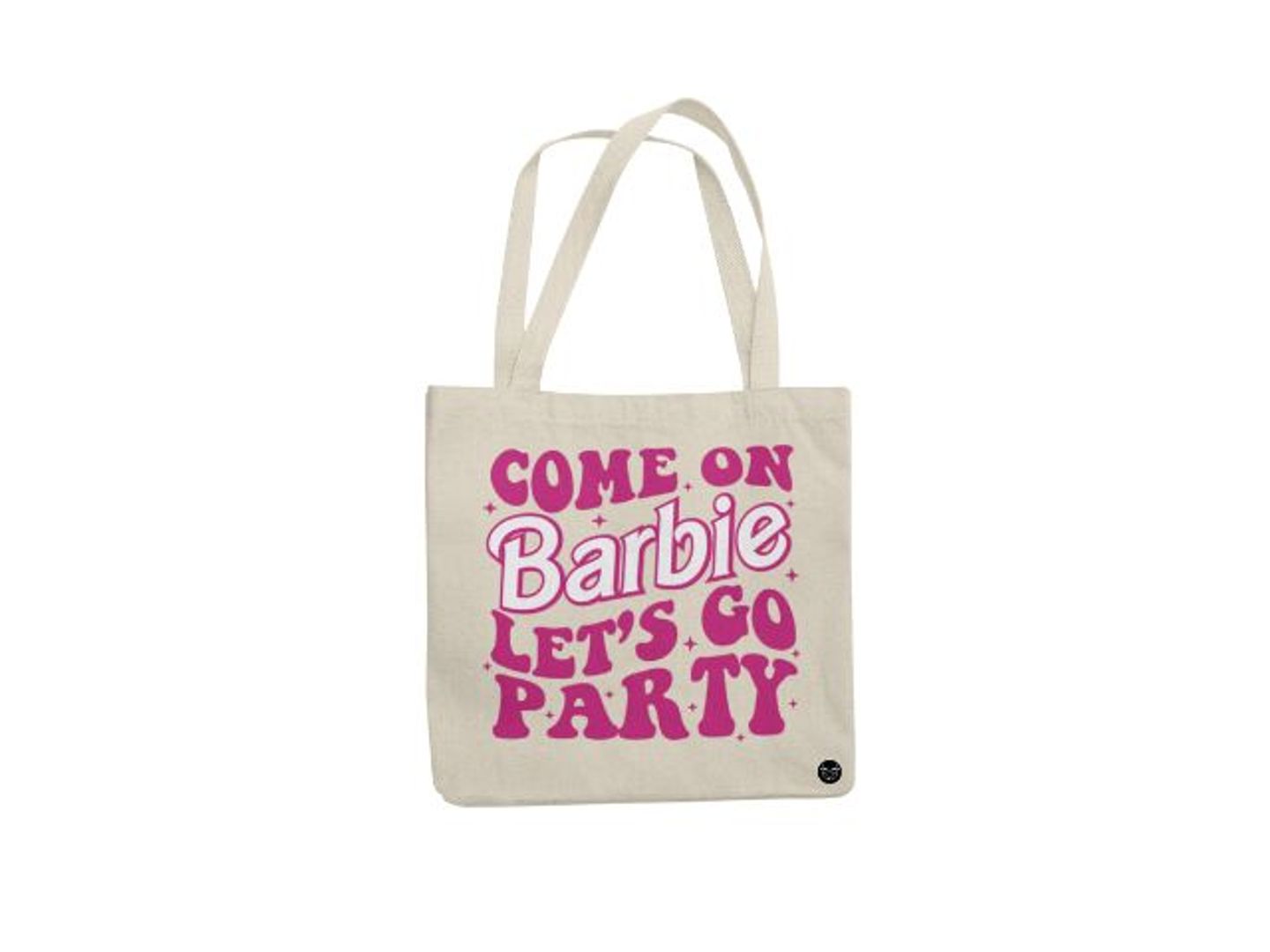 Come On Barbie Lets Go Party Beige Tote Bag