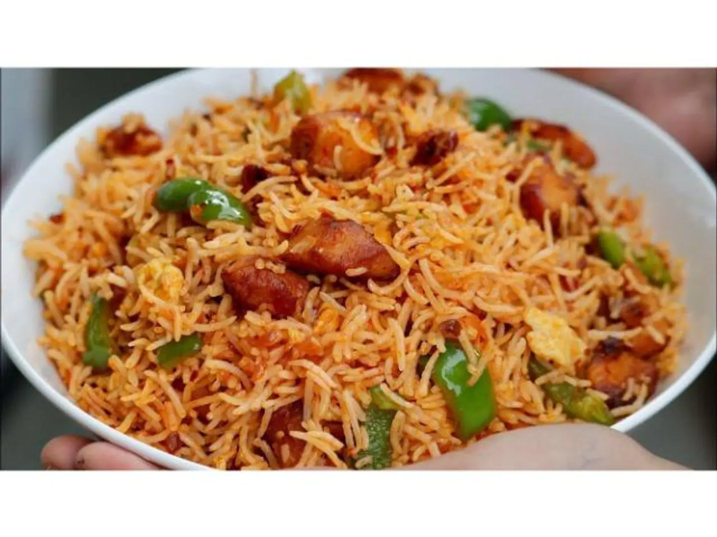 أرز دجاجي سزيجوان مقلي