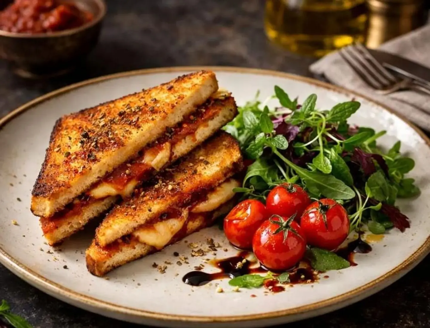 Cheese And Tomato Toast