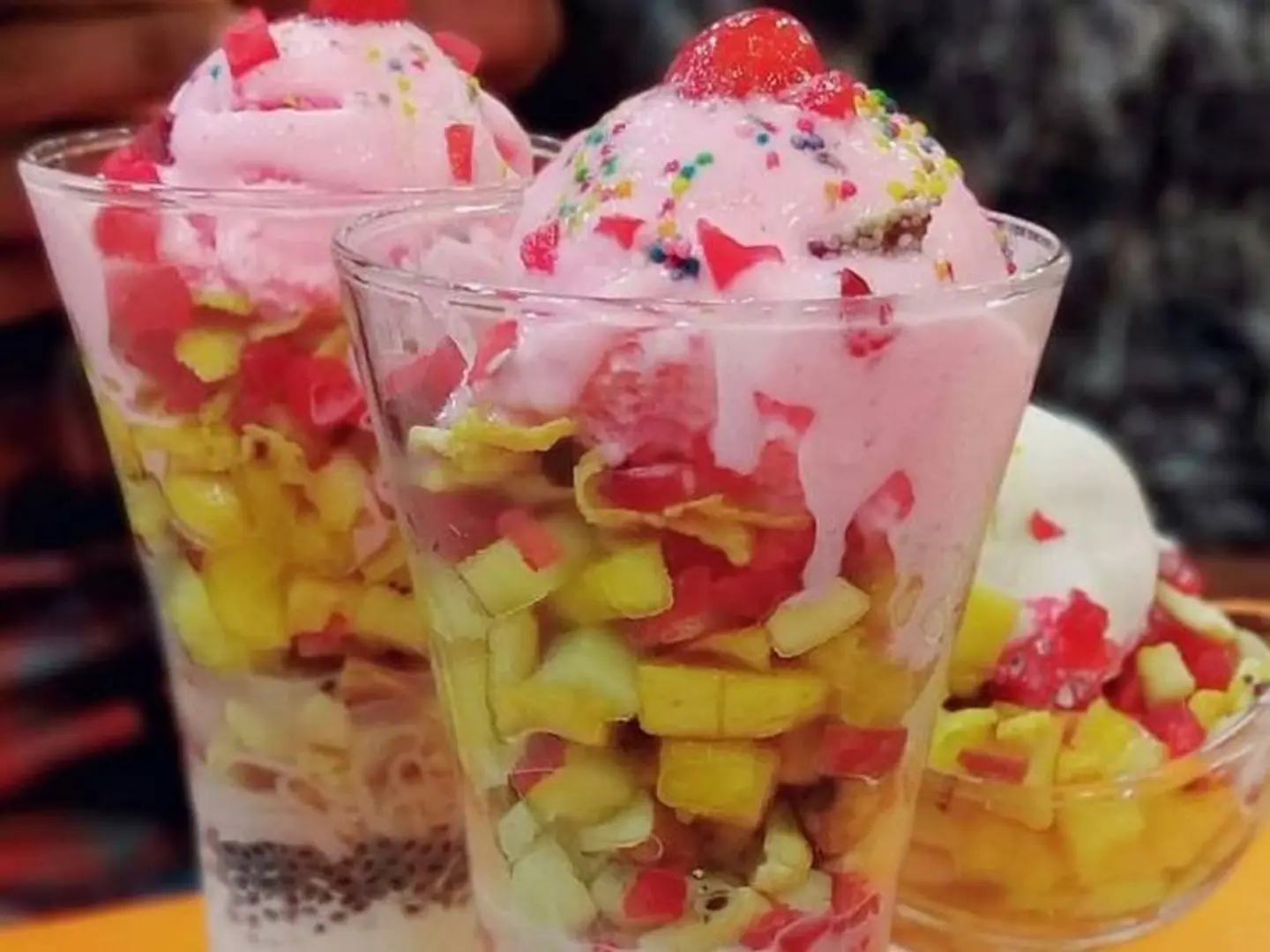 فالودا الفراولة