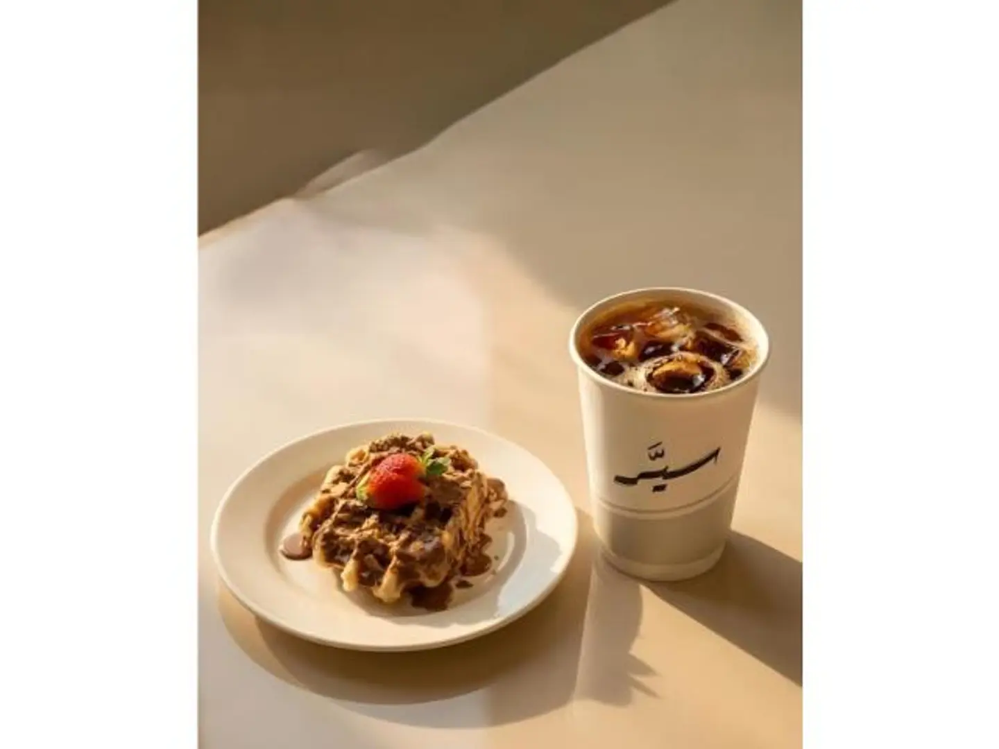 قهوة اليوم , وافل