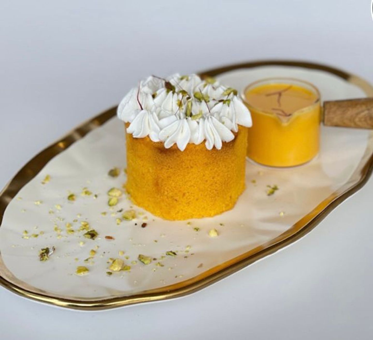 كيك زعفران