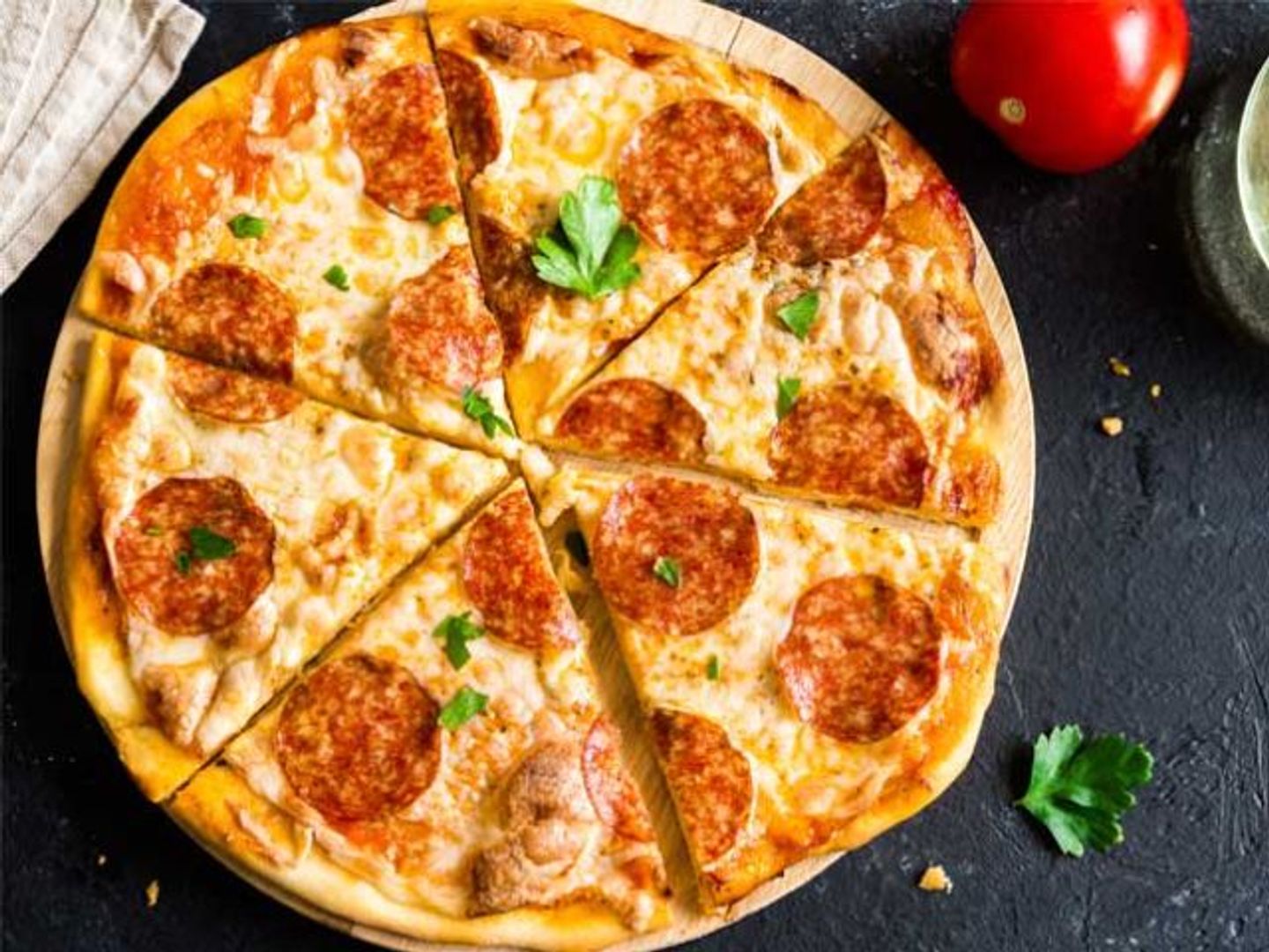 Pepperoni With Vegetables Pizza