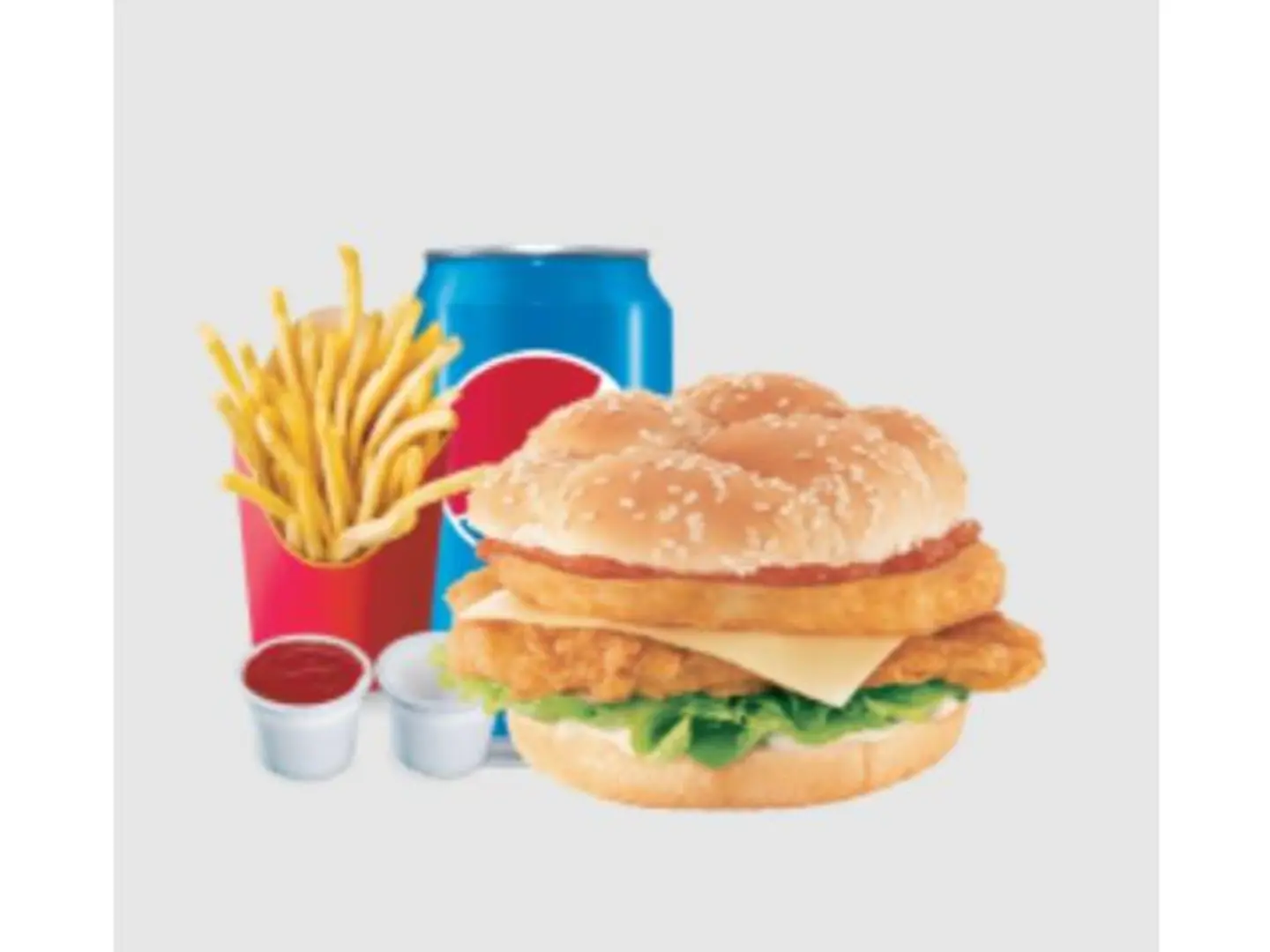 وجبة دبل برجر دجاج