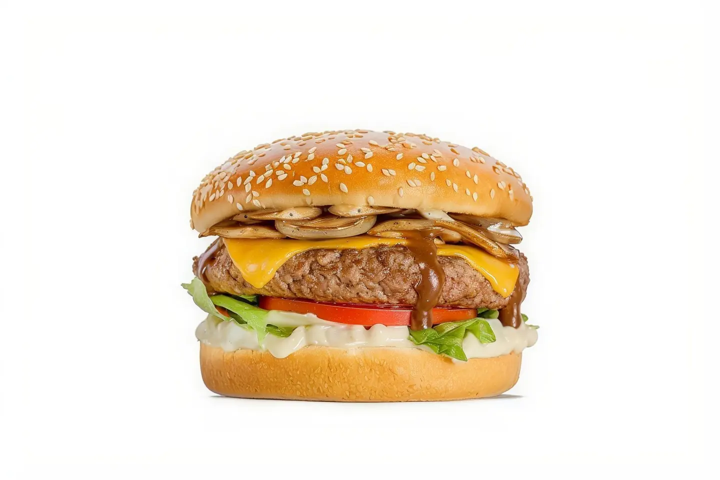 Creamy Mushroom Burger