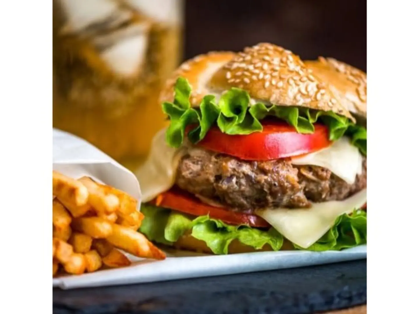 Grilled Beef Burger With Hash Brown