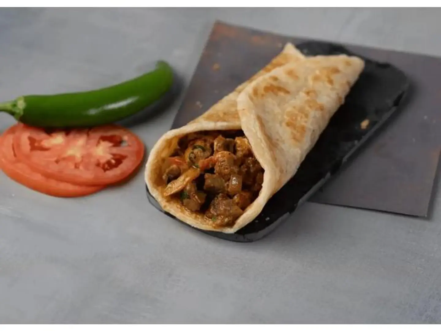 Chapati With Fresh Meat