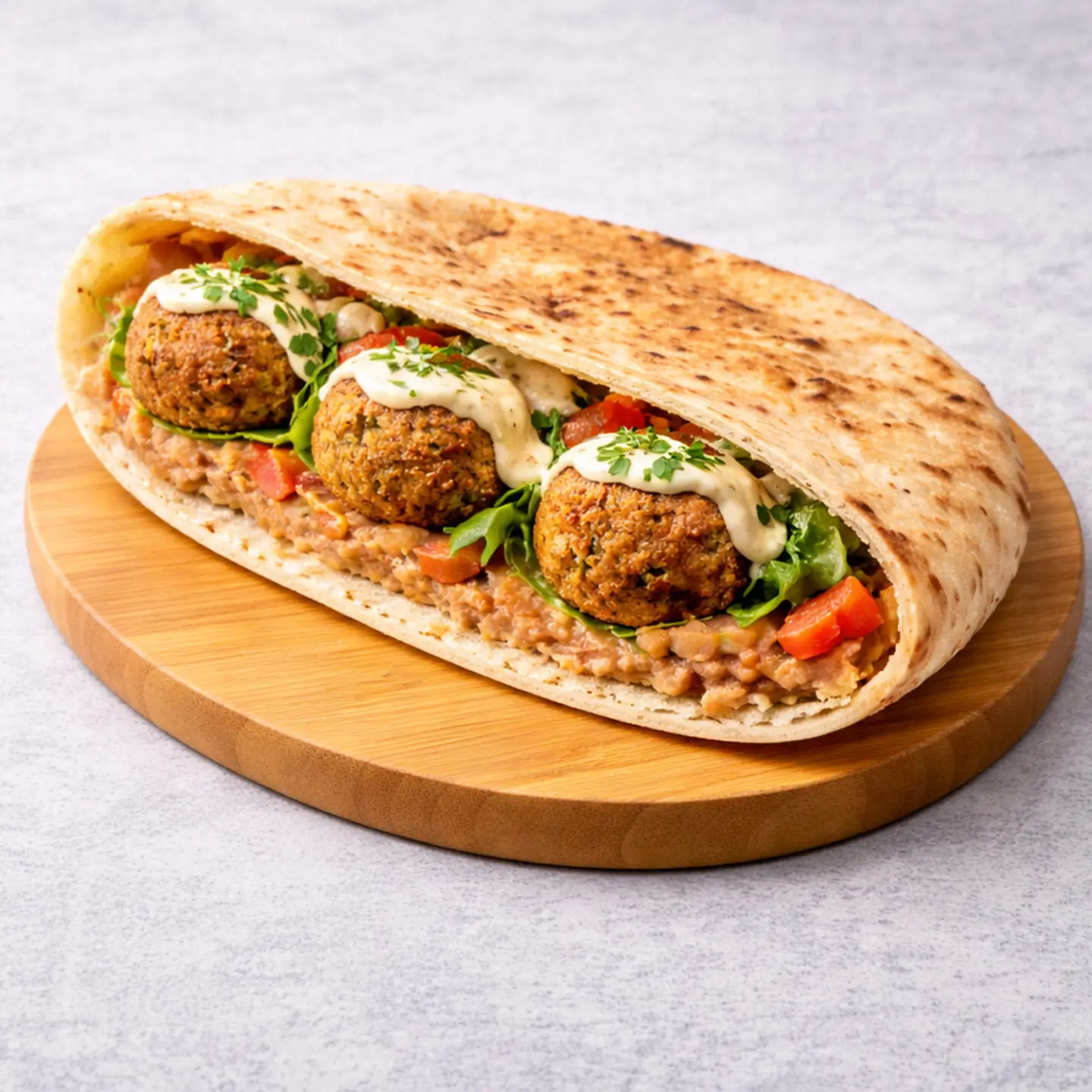 Foul Falafel Sandwich