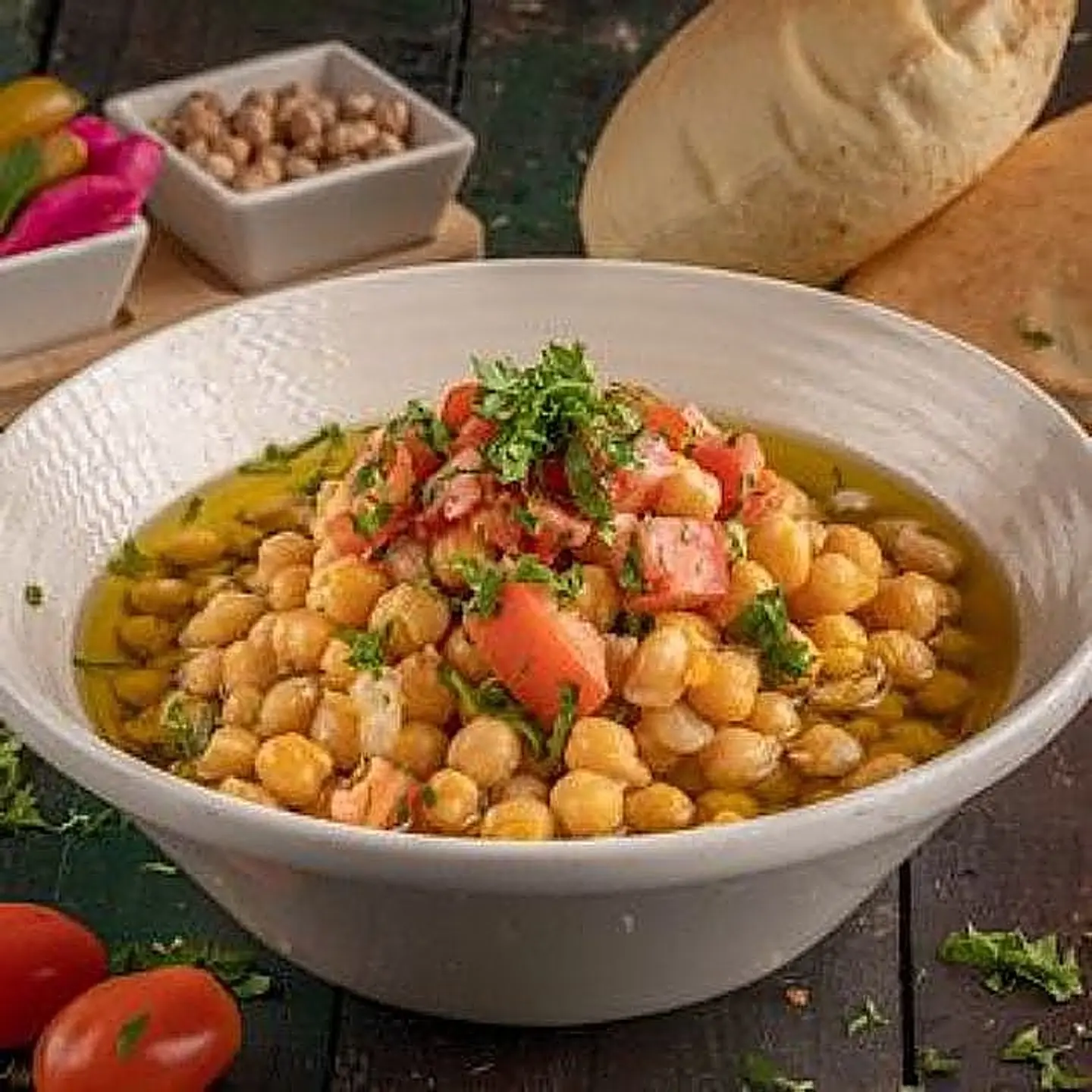 Hummus Peas With Olive Oil