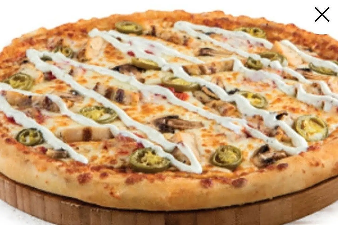 Large Chicken Ranch Pizza