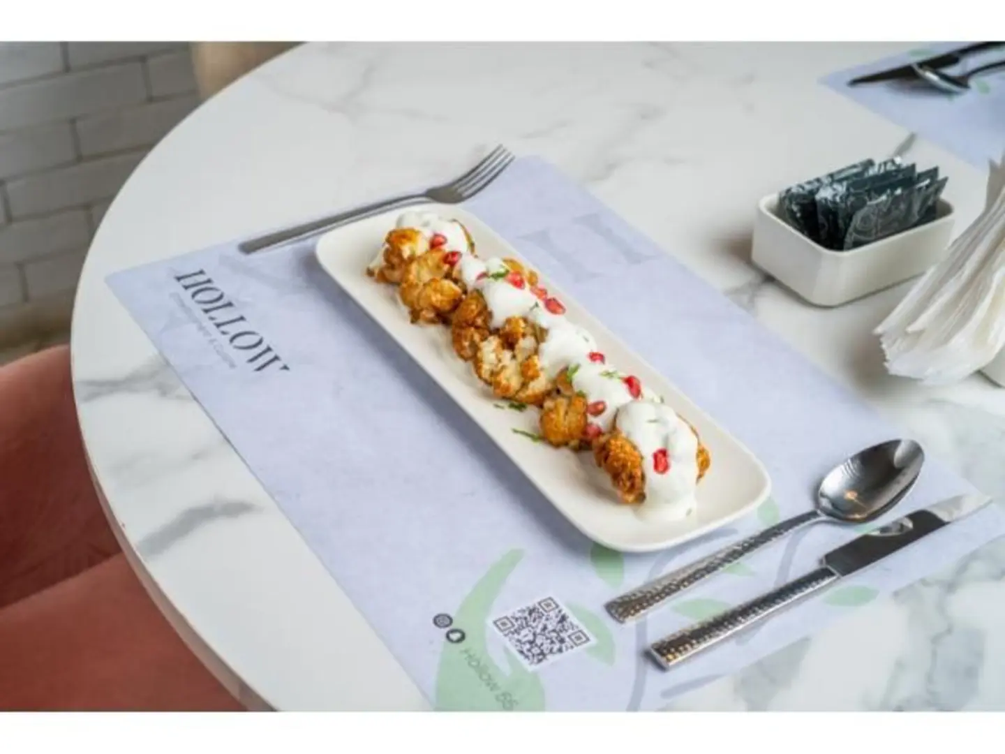 زهرة بالطحينة