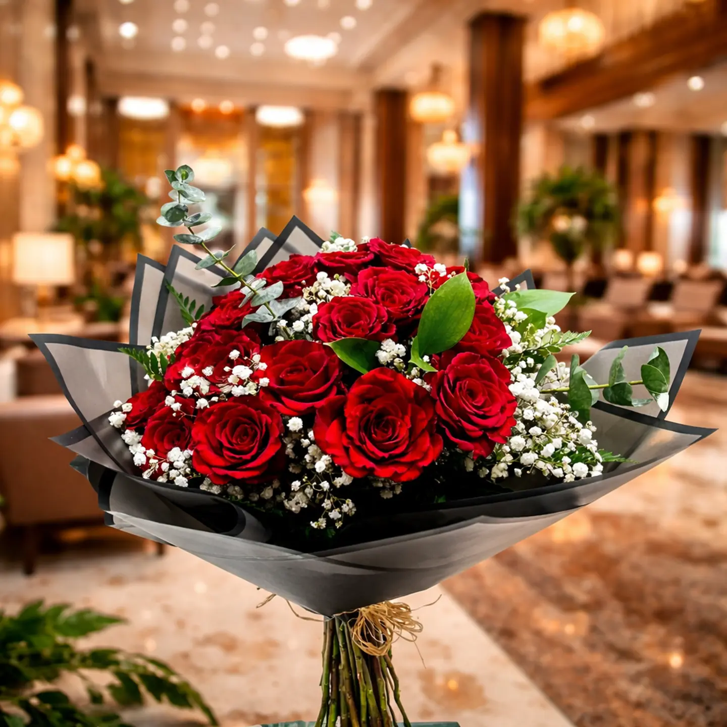 بوكيه ورد أحمر 25