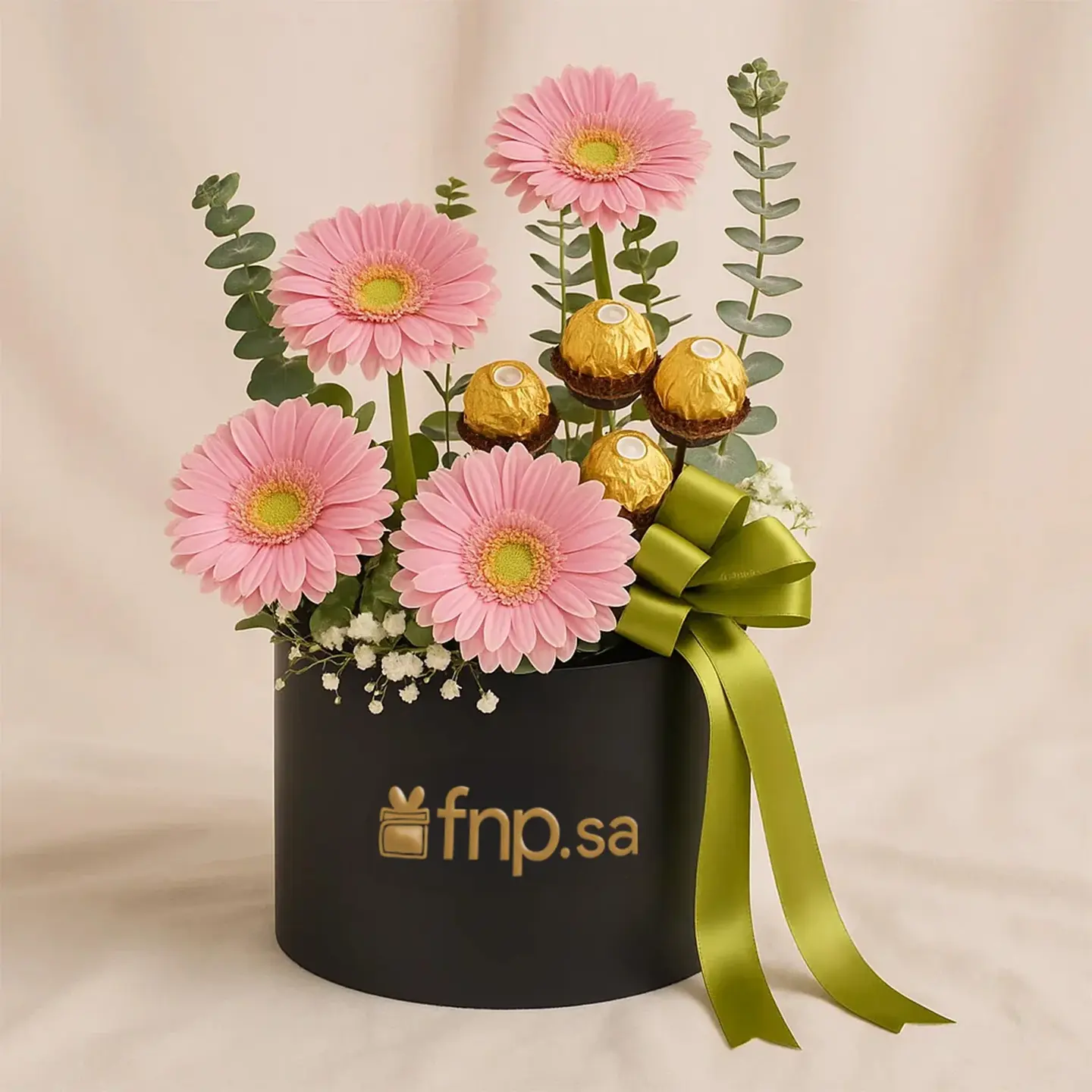 Gerbera Box And Ferrero Chocolate