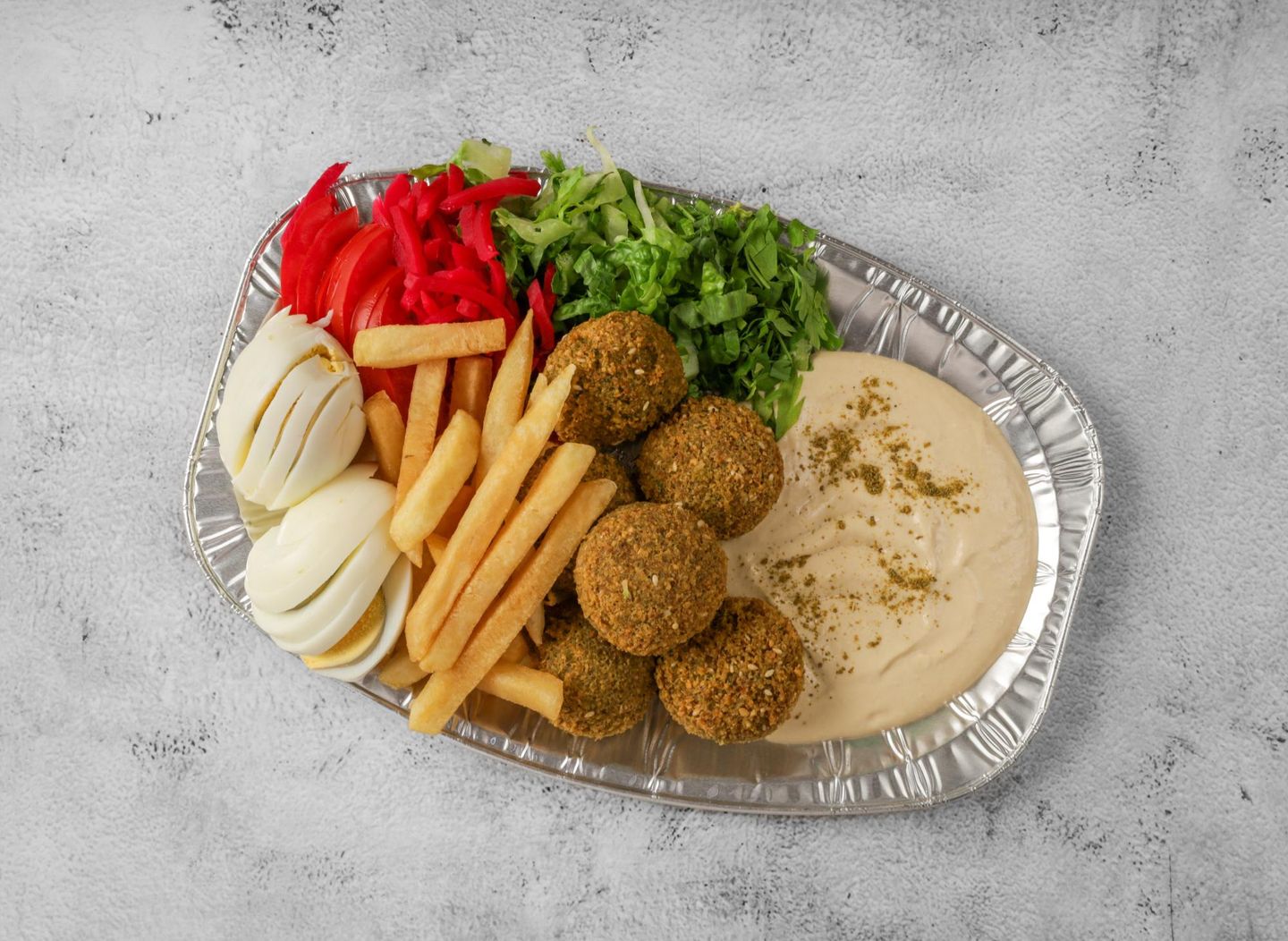 صحن فلافل صغير