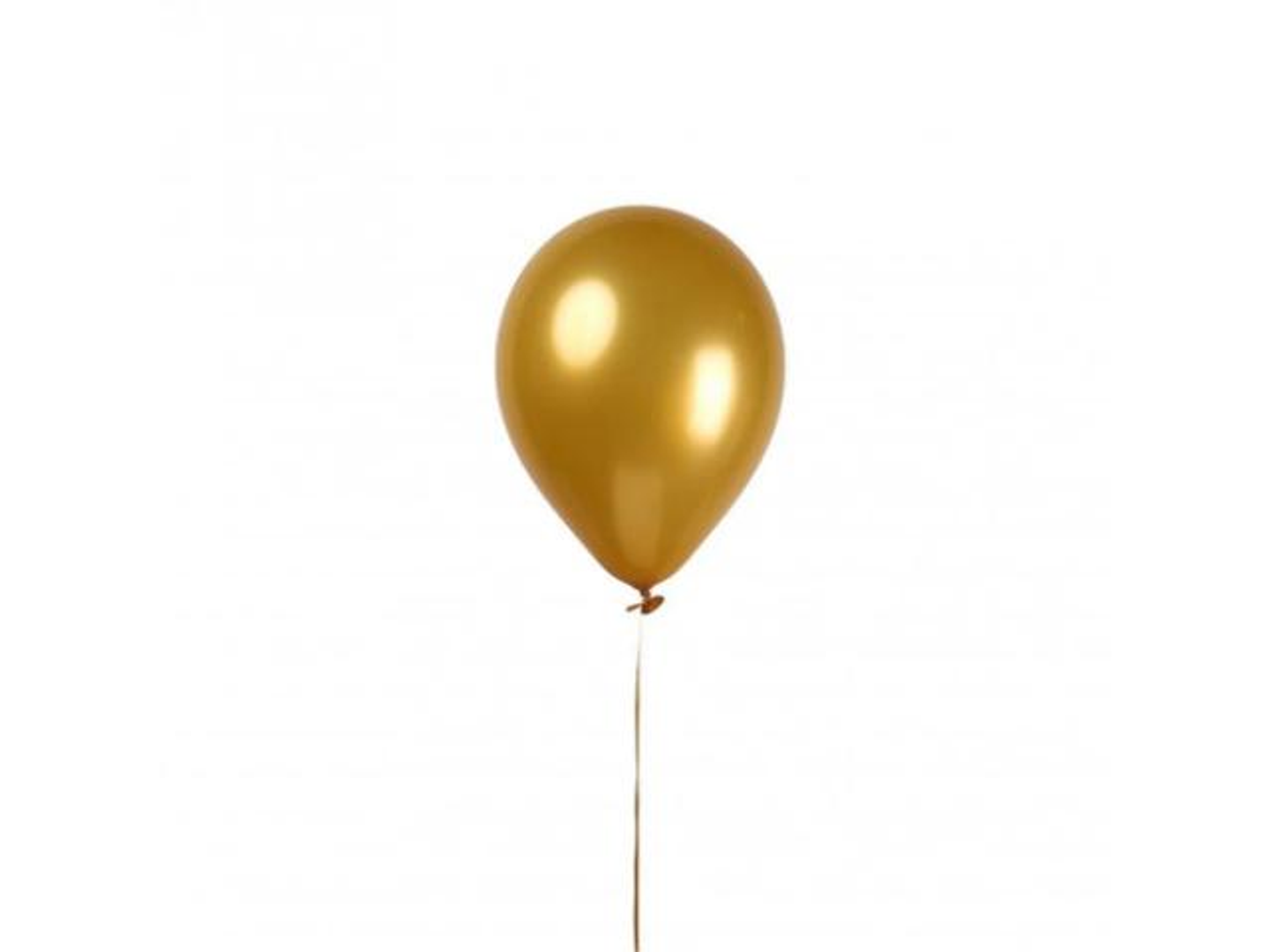 Golden Chrome Helium Balloon